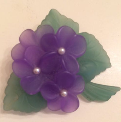 African violet brooch sales